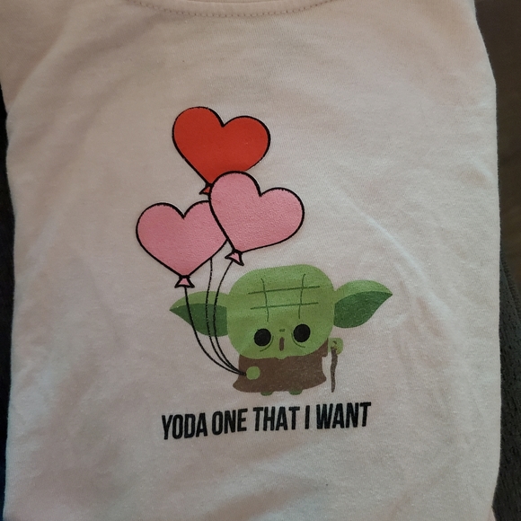 Yoda One That I Want starwars short sleeve pink tshirt - Picture 2 of 4